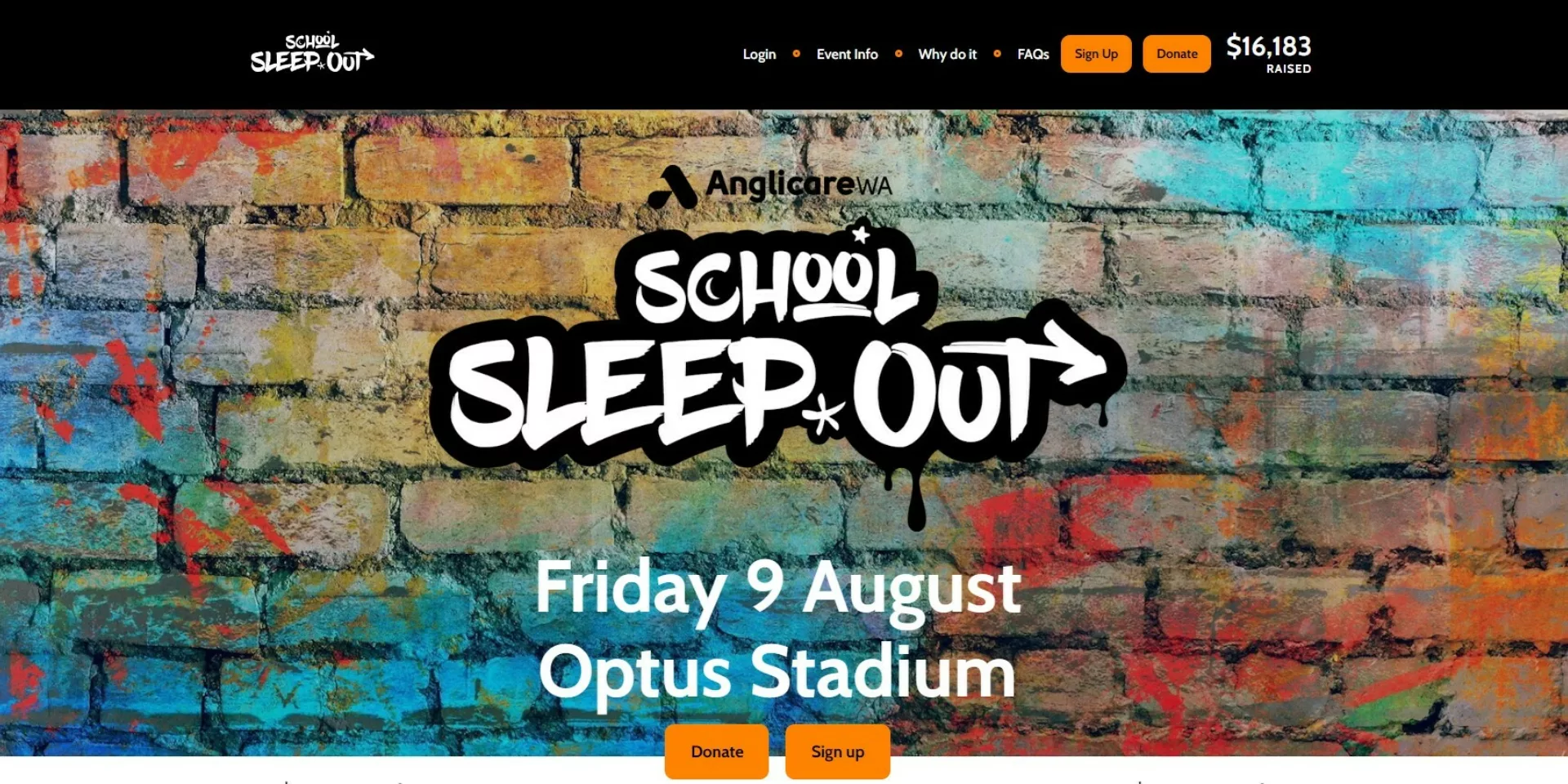 Sleepout info