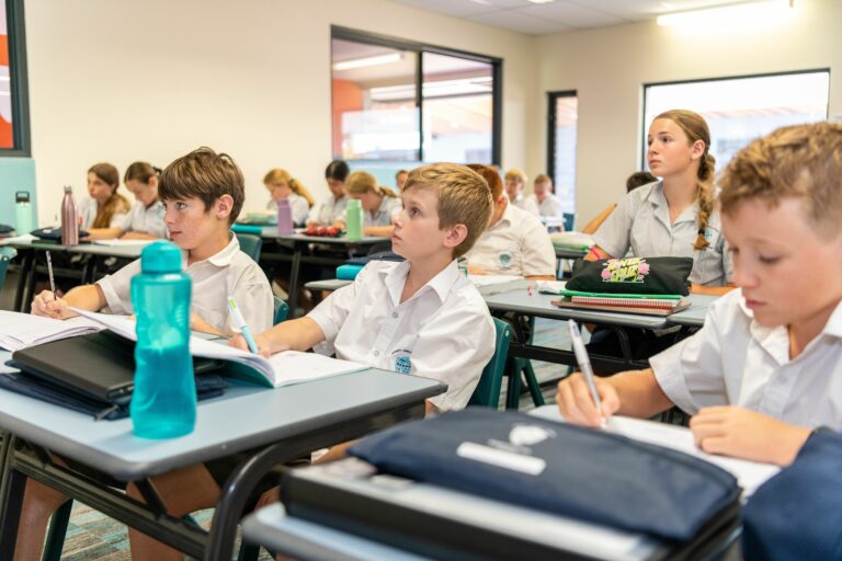 Secondary School students in class
