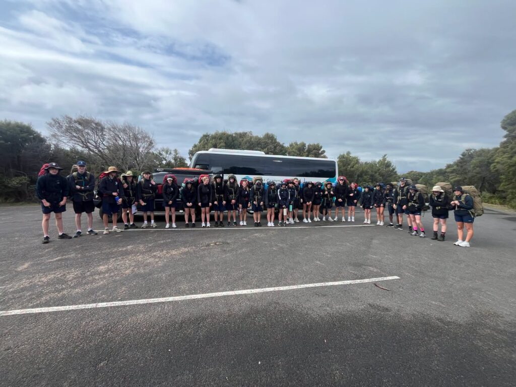 Year 12 Outdoor Education students on the Cape to Cape Track