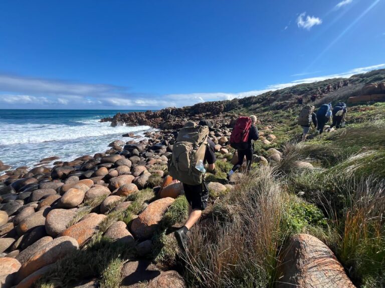 Year 12 Outdoor Education students on the Cape to Cape Track