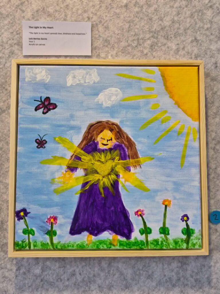 Student artwork in the Court Grammar Day Art Exhibition 2026