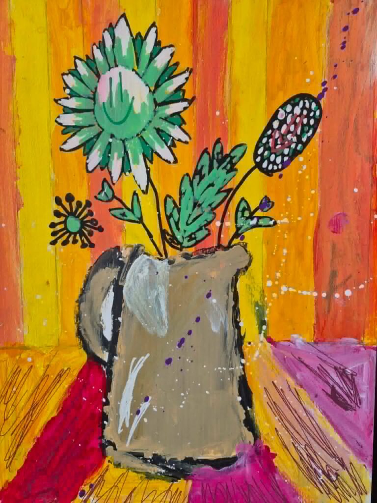 Student artwork in the Court Grammar Day Art Exhibition 2026