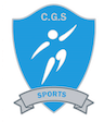 Sports colours crest – blue shield with an athlete